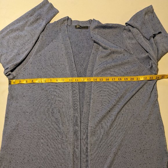 89th & Madison Plus Size Cardigan, Blue, 2X - Picture 3 of 10